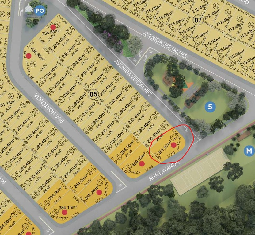 Lote Jardins Versalhes 361,82 m² — foto 1