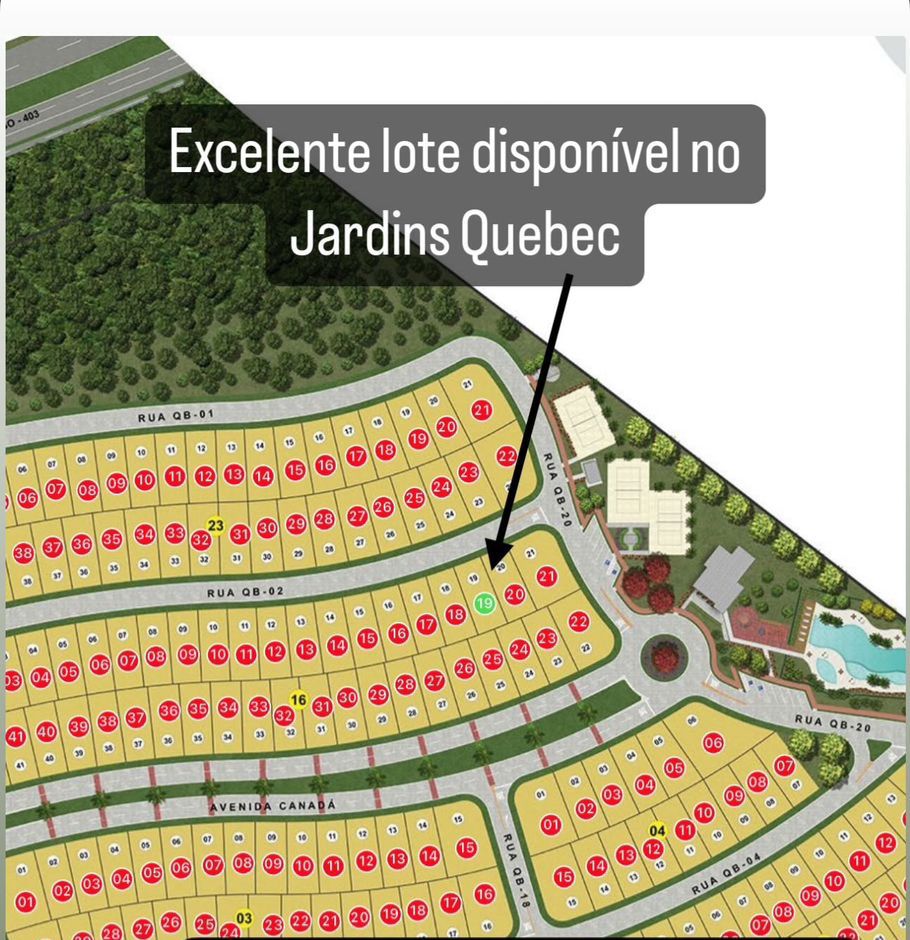 Lote Jardins Quebec 263m² — foto 1
