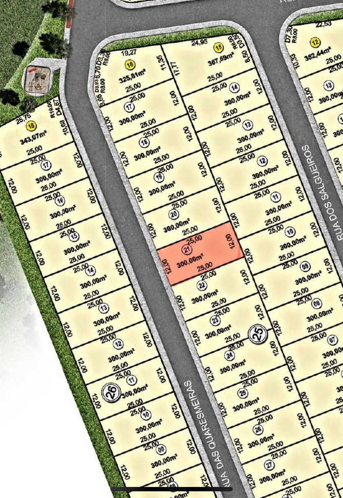 Lote Jardins Bolonha 300m² — foto 1