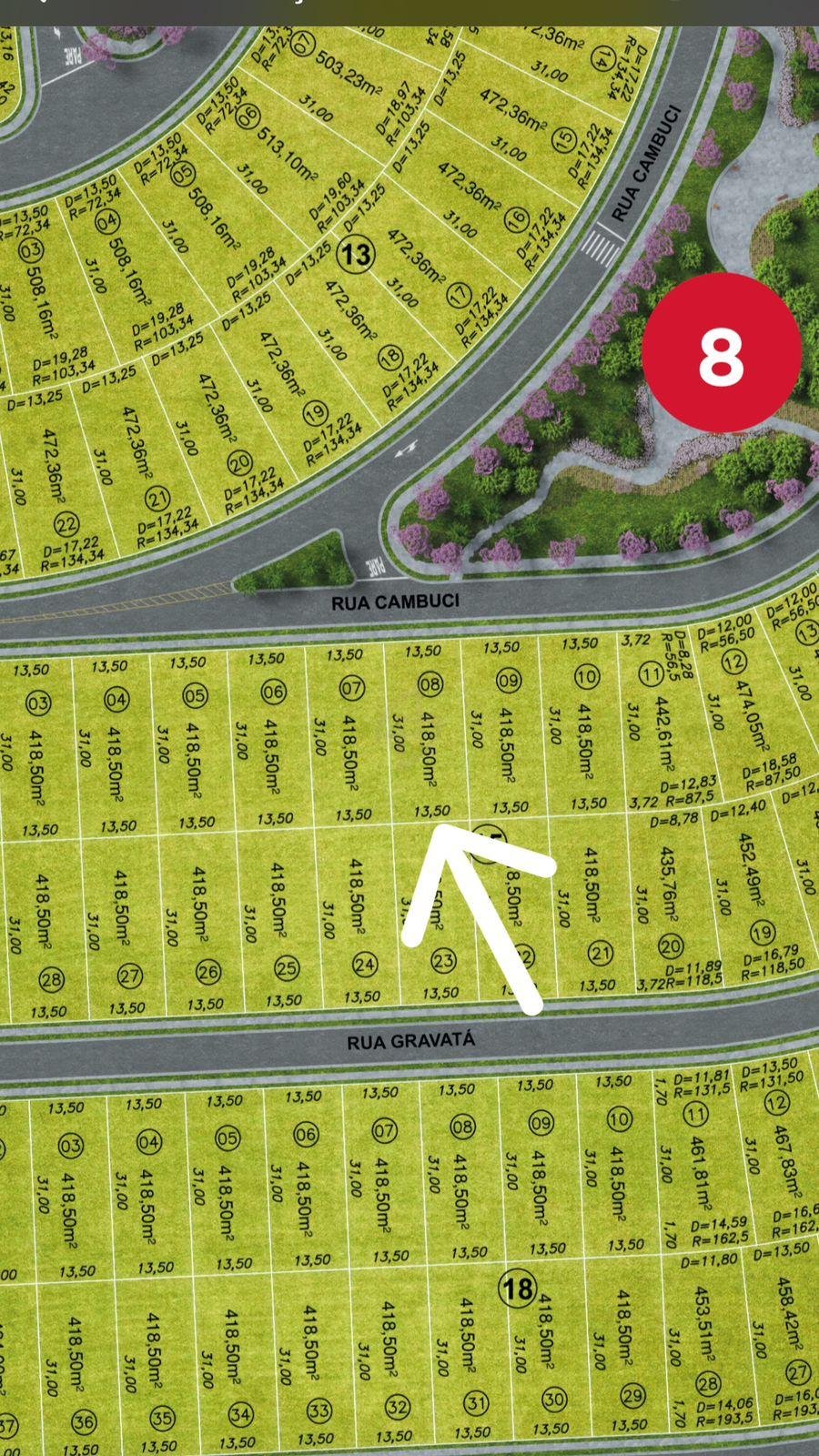 Ágio Lote Terra da Grama 418m² — foto 1